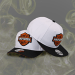 Gorra curva Harley Davidson blanca vise